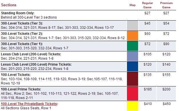 Blackhawks Seating Chart Prices