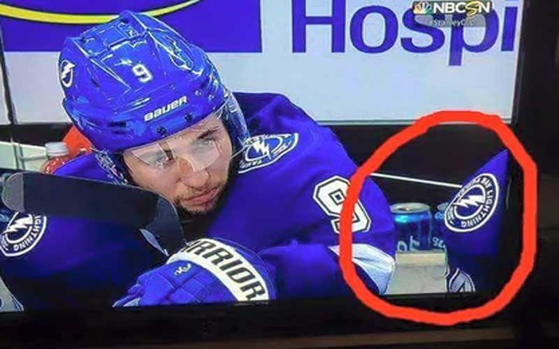 Fans Think Tampa Bay Lightning Drink Beer On The Bench