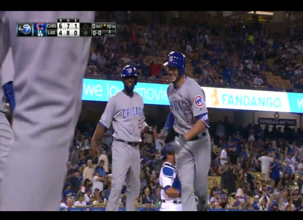 Kris Bryant Hits GameWinning Home Run Against Dodgers