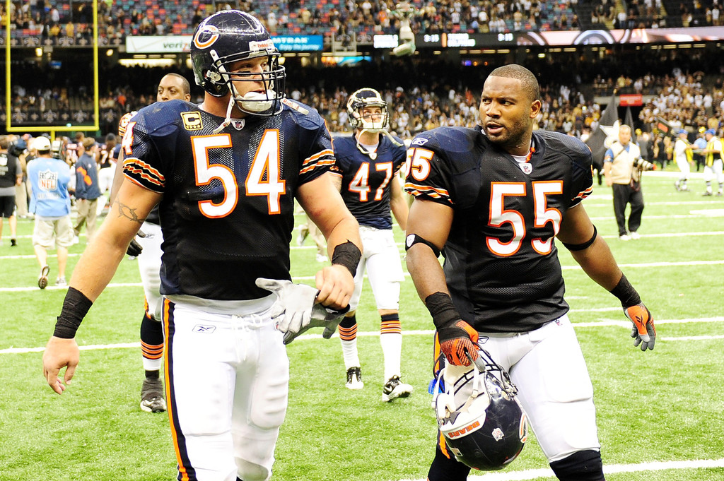 Bill George, middle linebacker with the Chicago Bears, is seen in this 1966  photograph. (AP Photo Stock Photo - Alamy