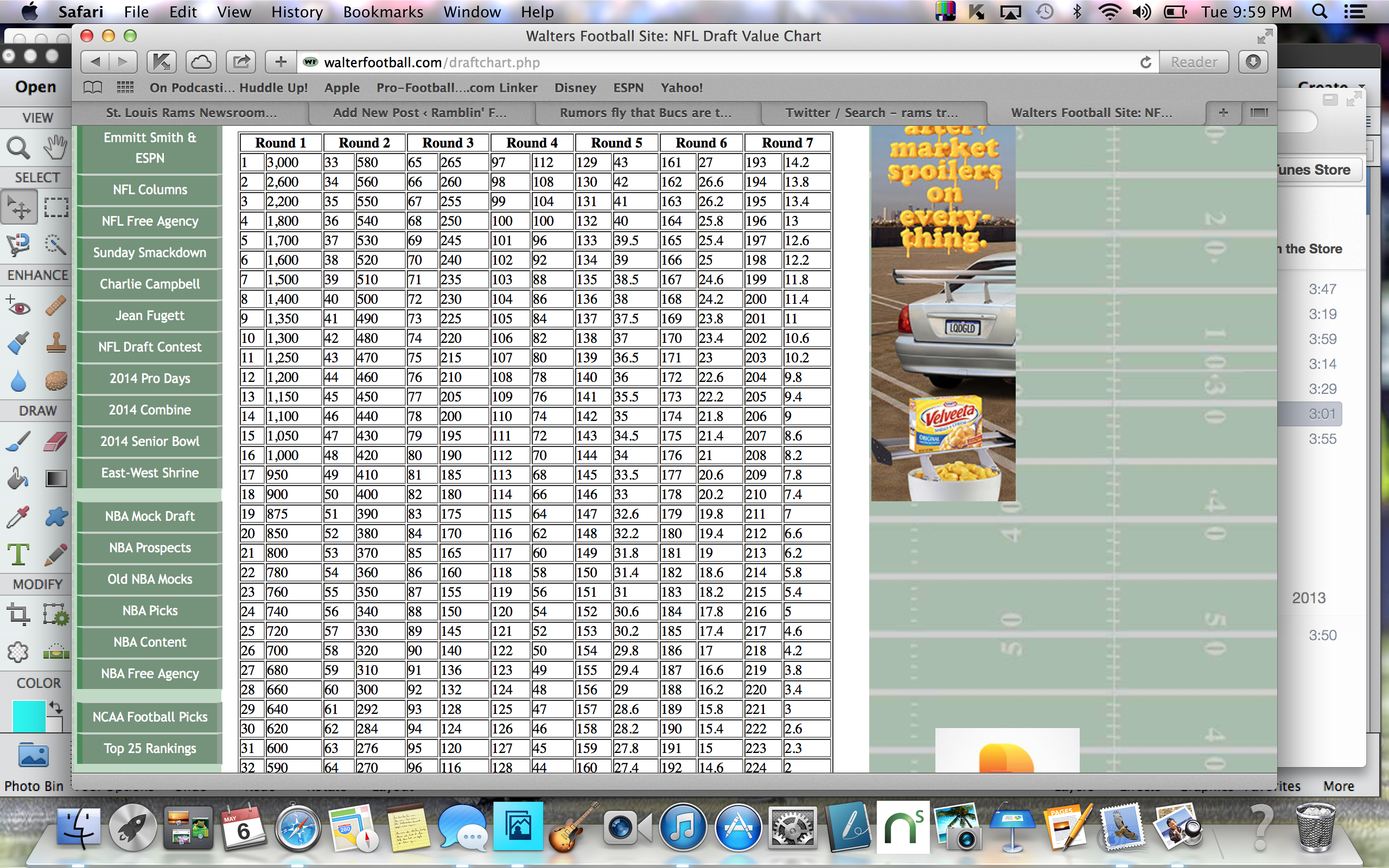 trade value chart