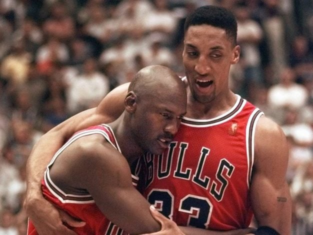 Michael Jordan Scottie Pippen Flu Game