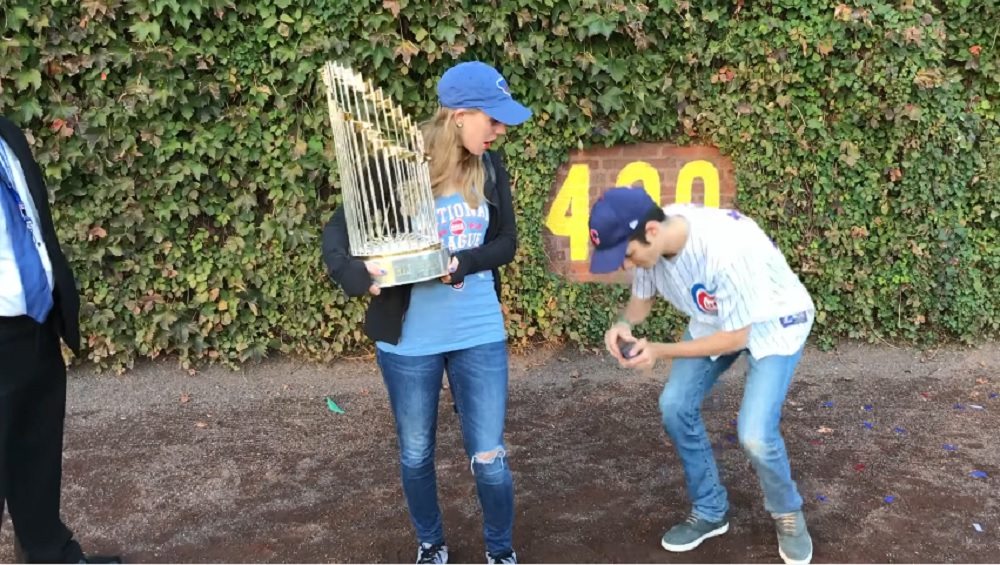 This Cubs Fan Absolutely Nails Marriage Proposal to Girlfriend