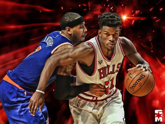 jimmy butler courting carmelo anthony bulls