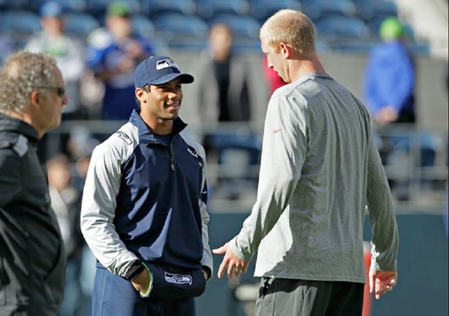 Russell Wilson holds no grudge against Mike Glennon from N.C. State days