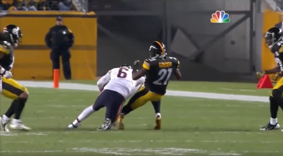 VIDEO: That Time Jay Cutler Pulled a 'Jerome Bettis' On the Steelers