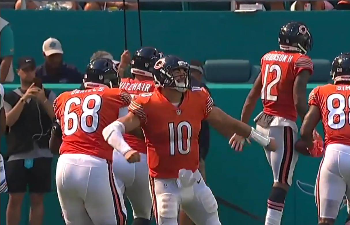 Six Throws vs. Dolphins That Prove the Light Is On for Mitch Trubisky