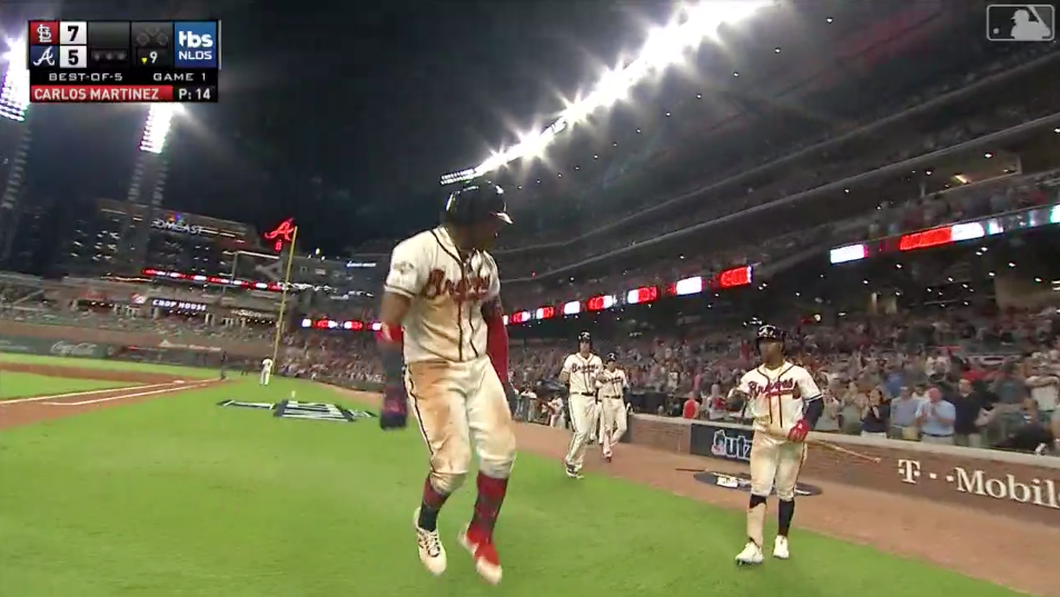 100! Ronald Acuña Jr. smashes his 100th career home run vs. Cardinals! 