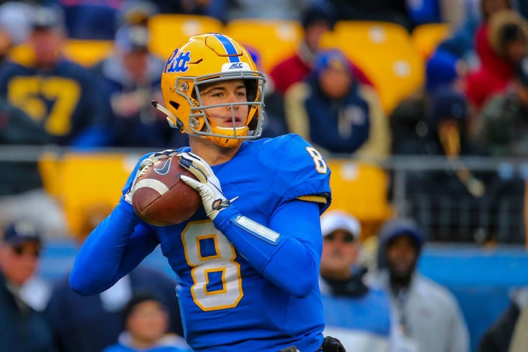 Indianapolis Colts scouting QB Kenny Pickett at Pitt pro day