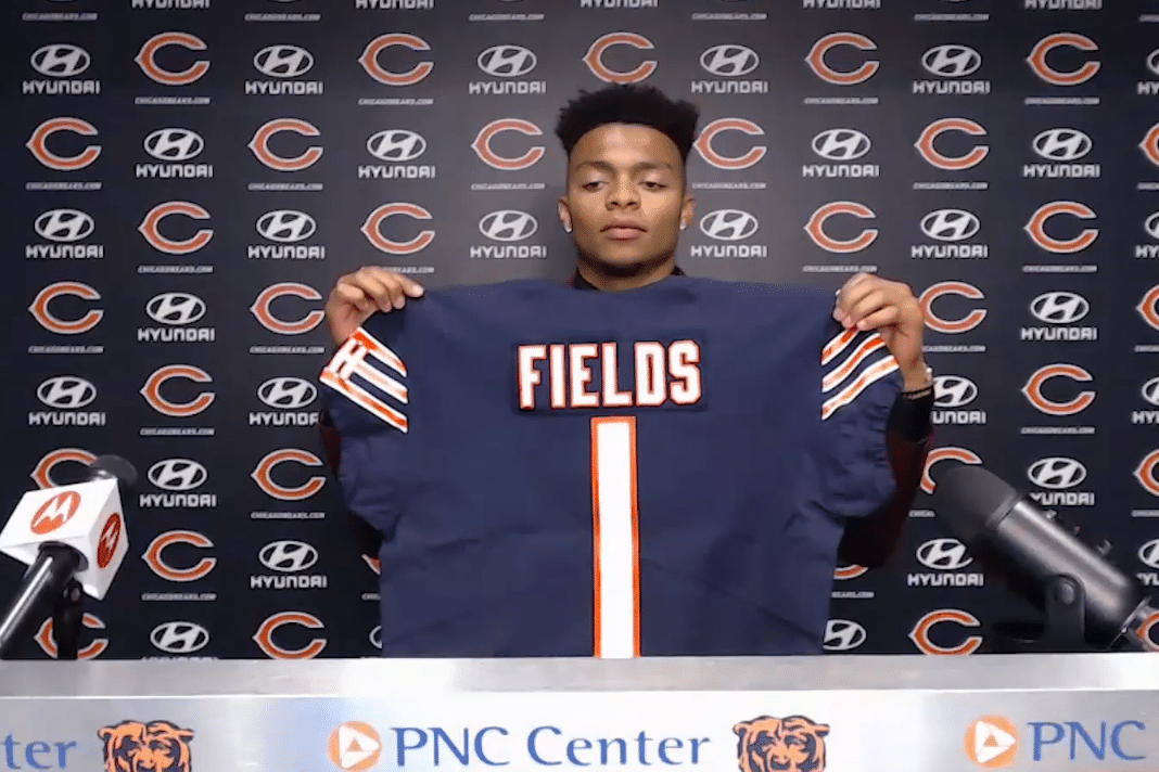 Chicago Bears fans burning Justin Fields jersey already 