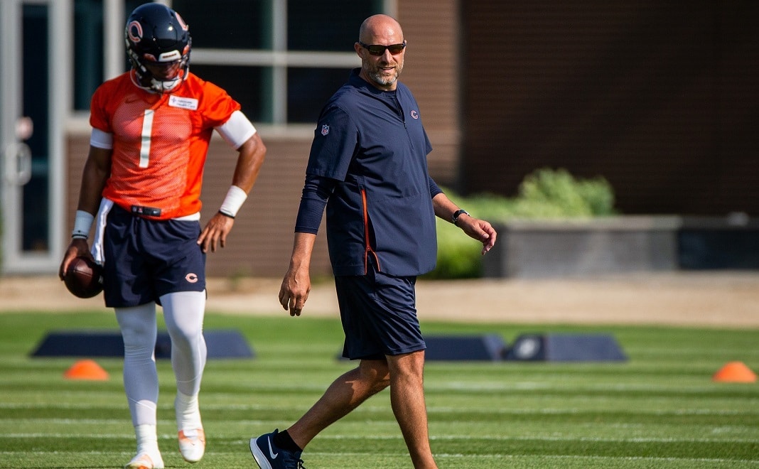 NFL Chicago Bears Matt Nagy Justin Fields quarterback controversy