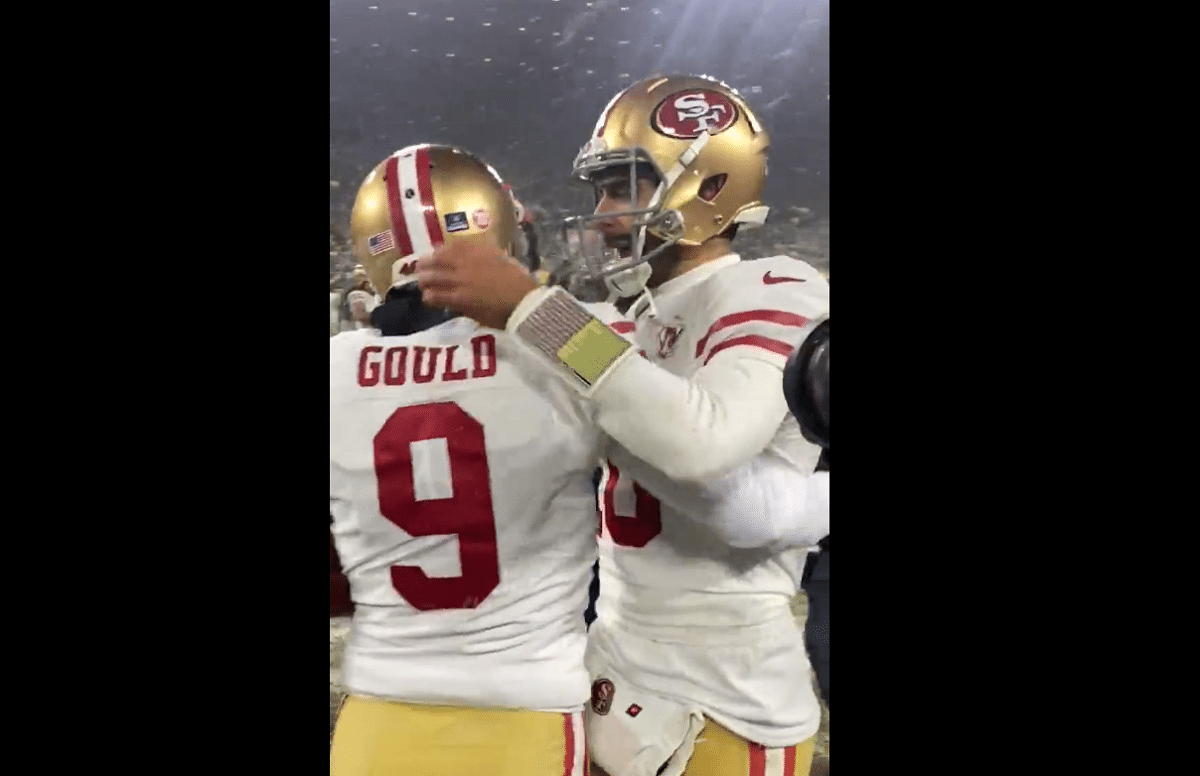 Chicago, United States. 11th Sep, 2022. San Francisco 49ers place kicker Robbie  Gould (9) kicks a field goal during the third quarter against the Chicago  Bears at Soldier Field in Chicago on