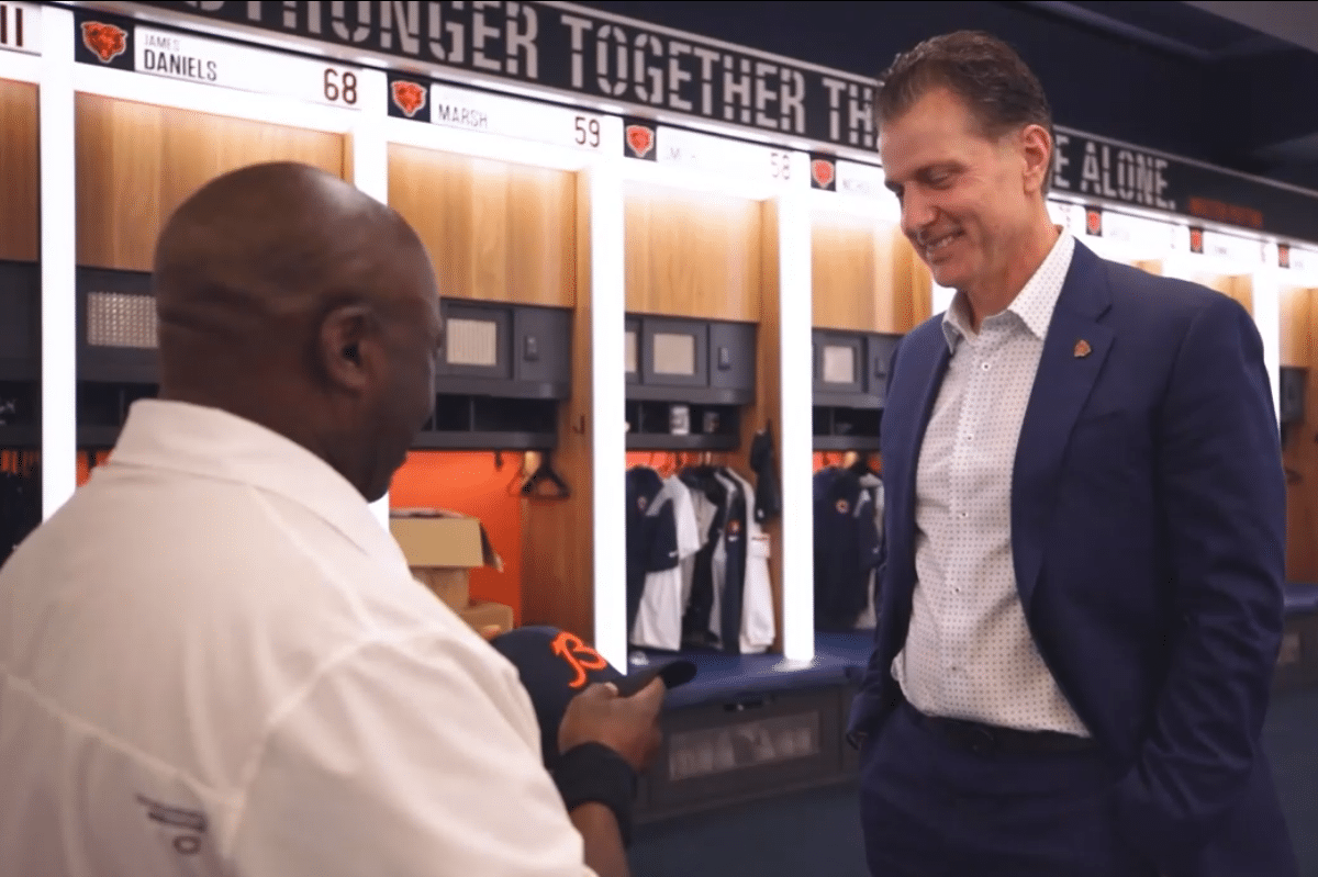 VIDEO: Bears Reveal Amazing Story Behind Hat Matt Eberflus Will Wear