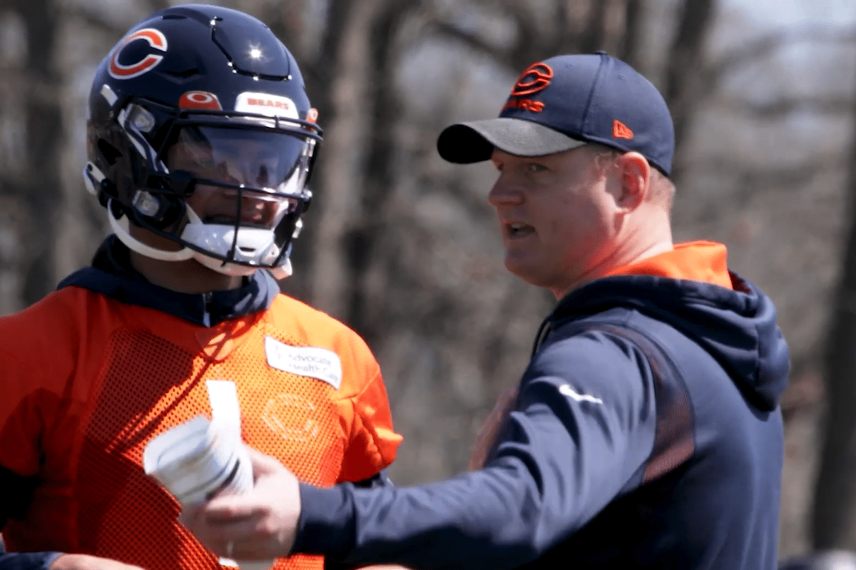 Chicago Bears OC Luke G  says he's encouraged by QB Justin