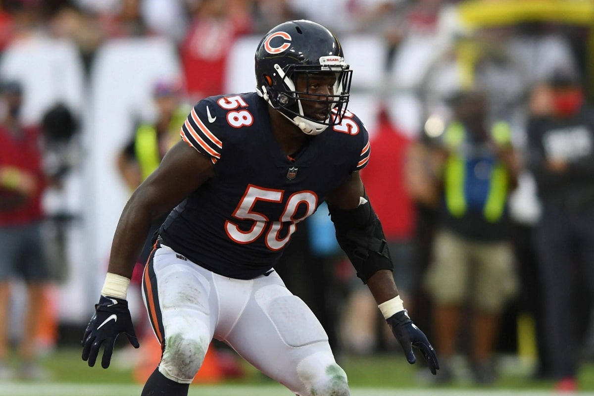 Chicago Bears' Roquan Smith wins Ed Block Courage Award - Windy City  Gridiron