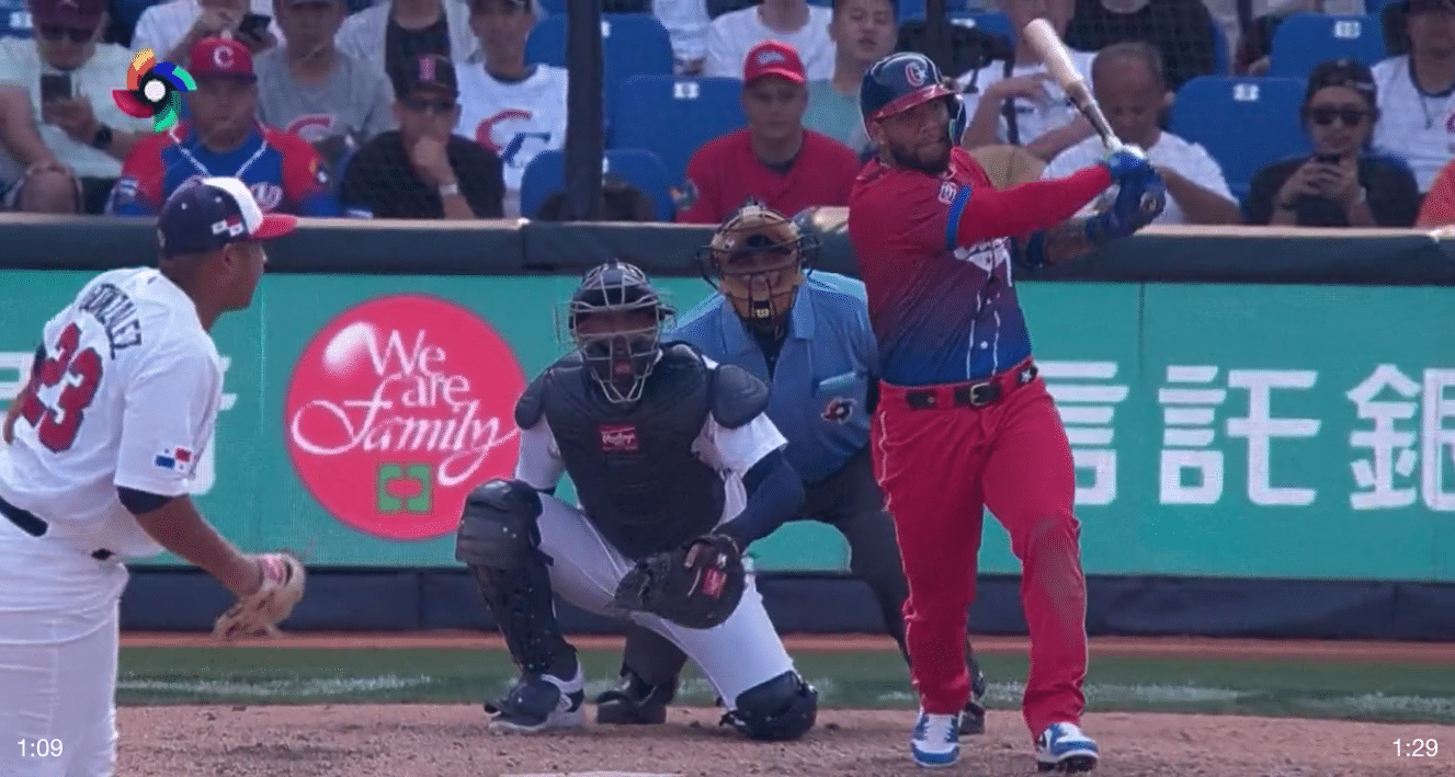 Yoán Moncada has MONSTER day to lead Cuba to its first win of the