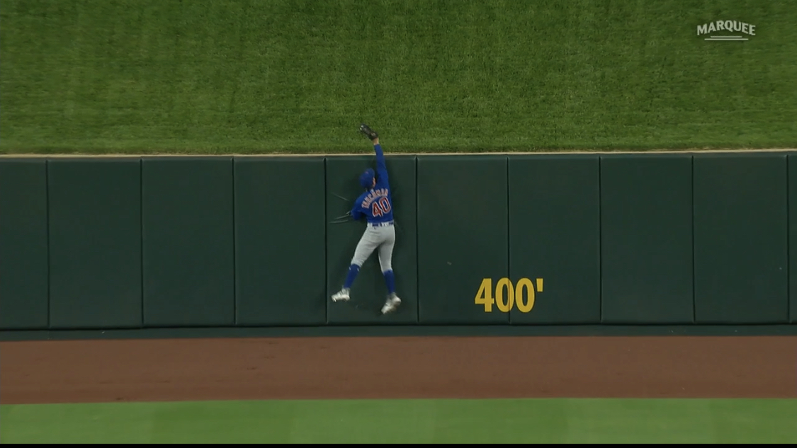 WATCH: Cubs' Mike Tauchman robs would-be walk-off Cardinals home run in  team's seventh straight win 