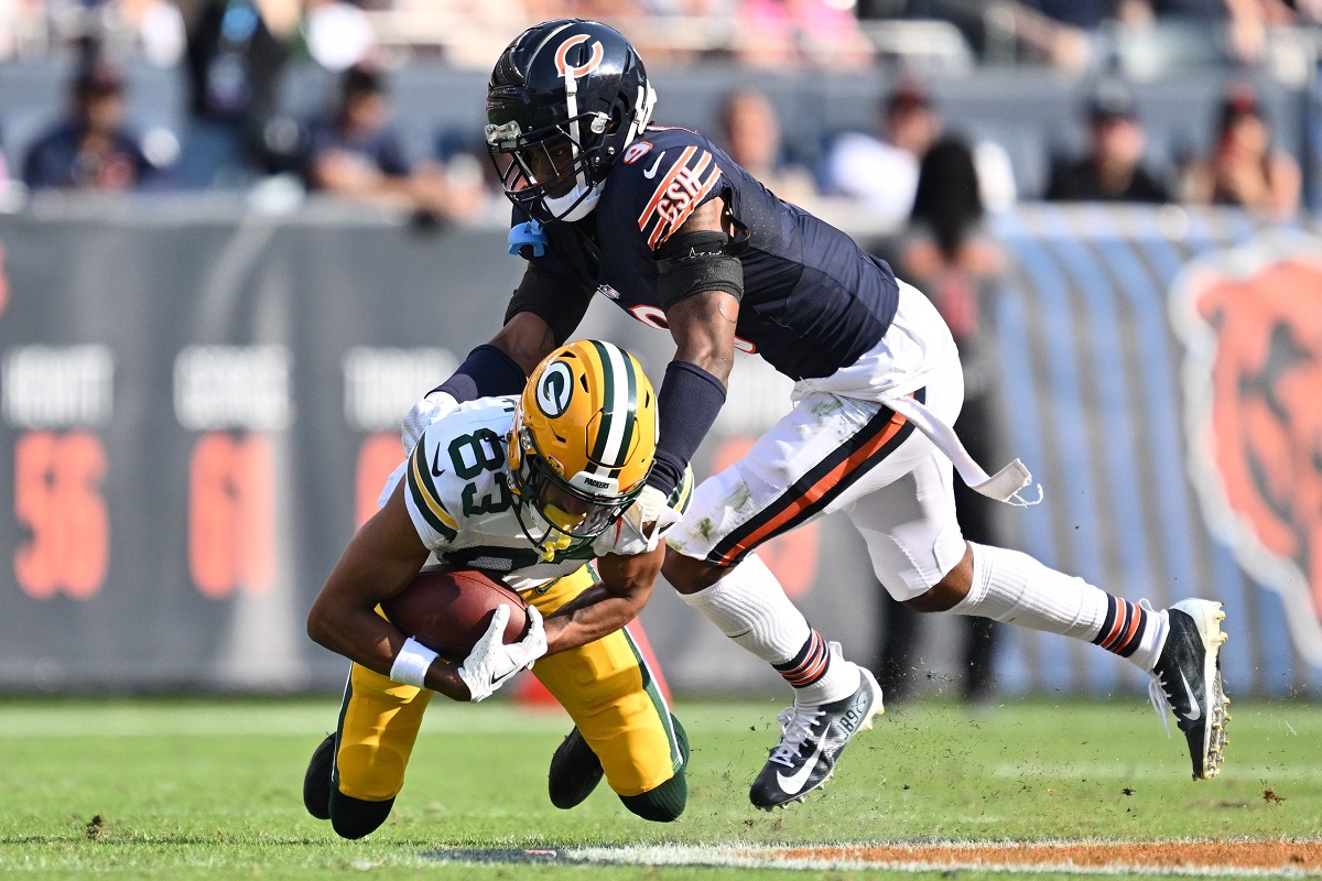 Chicago Bears safety Jaquan Brisker goes completely unblocked on